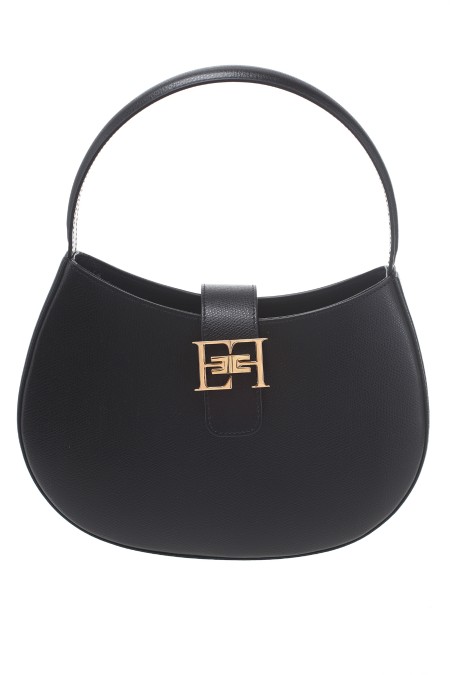 Shop ELISABETTA FRANCHI  Borsa: Elisabetta Franchi borsa hobo grande con logo in metallo
Caratterizzata da tracolla regolabile e chiusura a ponticello con logo in metallo dorato.
Made in Italy.
Fodera in tessuto.
Tracolla regolabile.
Dimensioni: 26 x 19 x 6.5 cm.
Composizione: 100% pelle.. BS40F41E2-110